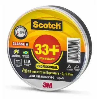 Fita Isolante 20 m × 19 mm 33+ Scotch 3M