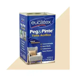 Eucatex Peg & Pinte Tinta Acr Areia Pipa 18 L