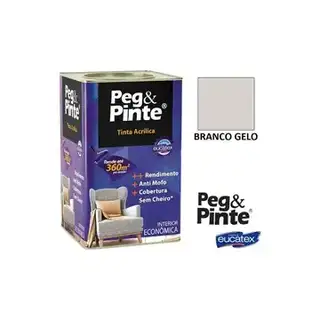 Eucatex Peg & Pinte Tinta Acr Branco Gelo 18 L