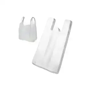 Sacola Plástica Branca Grossa 1 kg Reforçada e Resistente.
