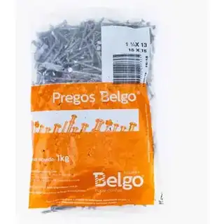 Prego 13 × 15 Belgo 1 kg 1 1/4 × 5